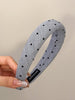Polka Dot Polyester Wide Headband - Teresa's Fashionista LLC