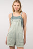 VERY J Washed Frayed Hem Denim Overall - Teresa's Fashionista LLC