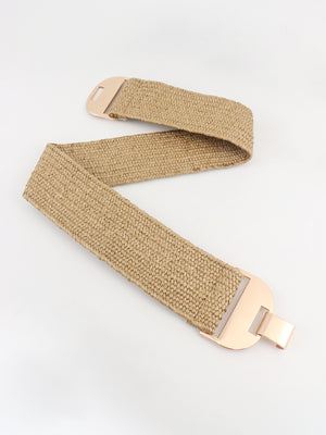 Alloy Buckle Elastic Belt-Teresa's Fashionista LLC