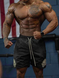 Men's Plus Size Drawstring Waist Shorts