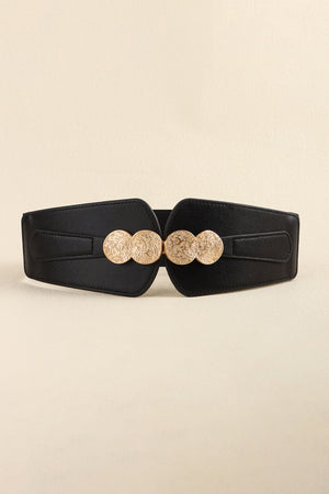 Alloy Buckle Elastic Belt-Teresa's Fashionista LLC