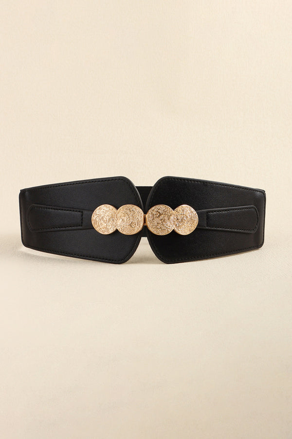 Alloy Buckle Elastic Belt-Teresa's Fashionista LLC