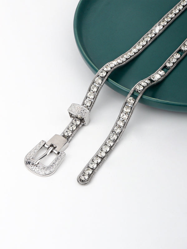 Rhinestone Metal Belt-Teresa's Fashionista LLC