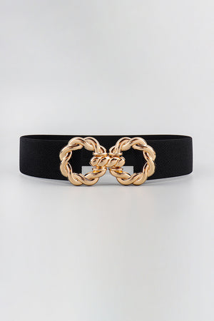 Zinc Alloy Buckle Elastic Belt-Teresa's Fashionista LLC