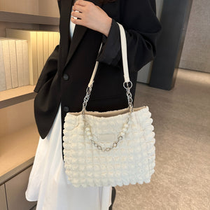 Cloud Puffy Polyester Tote Bag-Teresa's Fashionista LLC