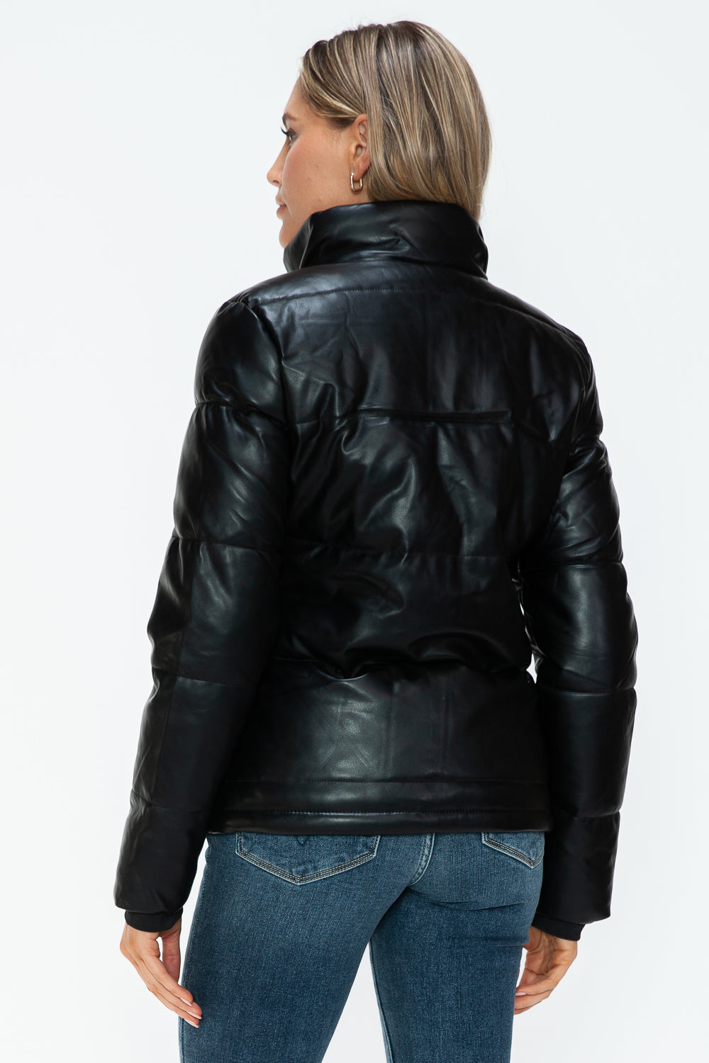 YMI Pocketed Zip Up Turtleneck Puffer Jacket - Teresa's Fashionista LLC