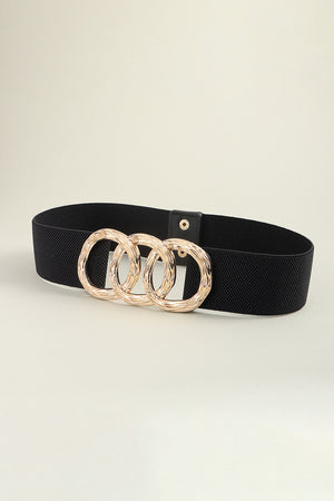 Zinc Alloy Buckle Elastic Wide Belt-Teresa's Fashionista LLC