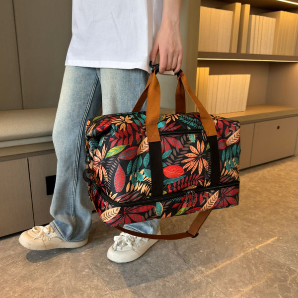 Canvas Printed Travel Bag-Teresa's Fashionista LLC