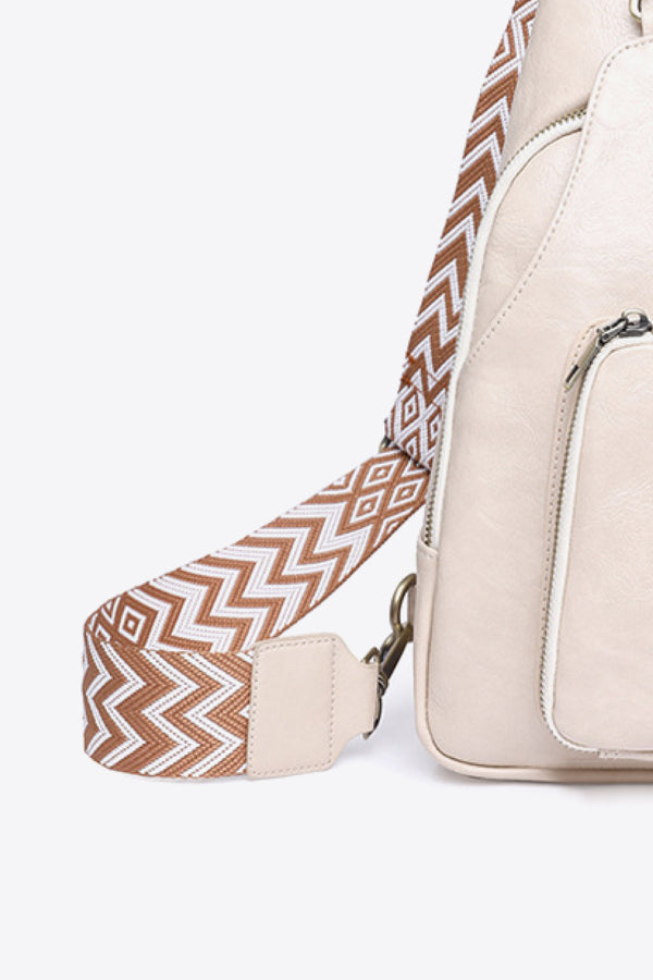 Adored Take A Trip PU Leather Sling Bag-Teresa's Fashionista LLC