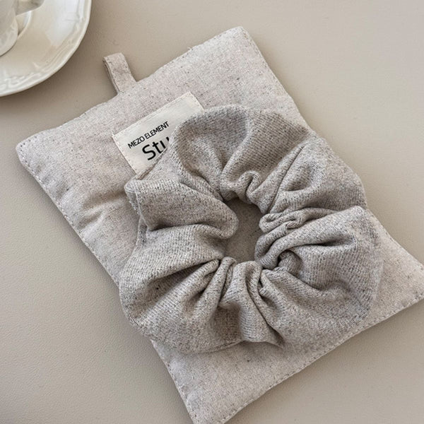 3-Piece Ruched Heathered Elastic Hair Scrunchy - Teresa's Fashionista LLC
