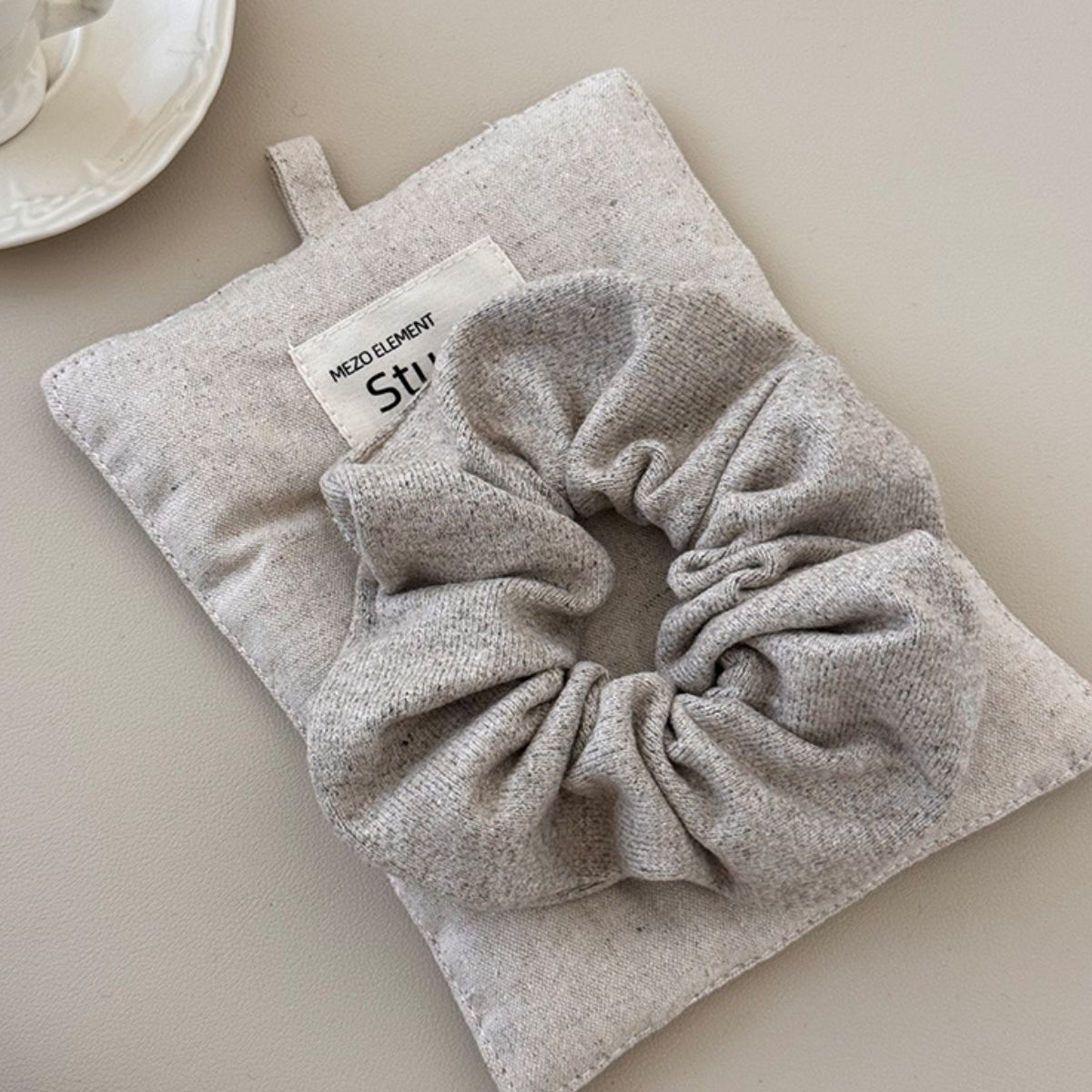 3-Piece Ruched Heathered Elastic Hair Scrunchy - Teresa's Fashionista LLC