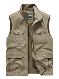 Men's Plus Size Zip Up Vest
