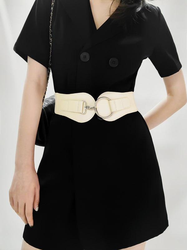 PU Elastic Wide Belt-Teresa's Fashionista LLC
