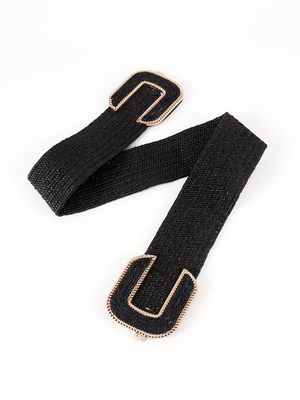 Wide Braid Belt-Teresa's Fashionista LLC