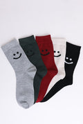 Smiley Face Crew Socks-Teresa's Fashionista LLC