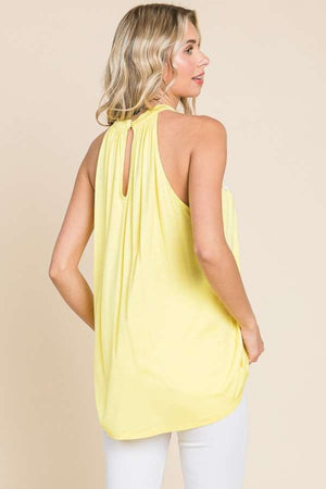Culture Code Lace Panel Sleeveless Round Neck Top-Teresa's Fashionista LLC