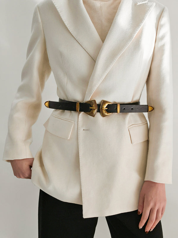 Double Buckle PU Leather Belt-Teresa's Fashionista LLC