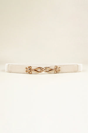 Alloy Buckle Elastic Belt-Teresa's Fashionista LLC