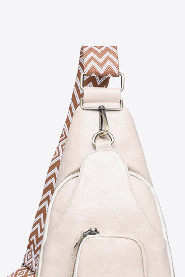 Adored Take A Trip PU Leather Sling Bag-Teresa's Fashionista LLC