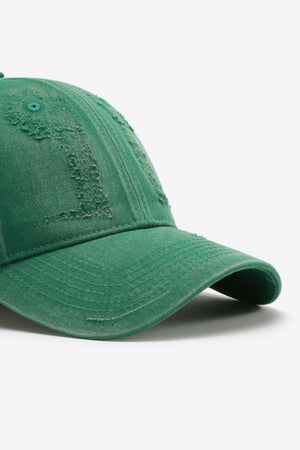 Distressed Adjustable Baseball Cap-Teresa's Fashionista LLC