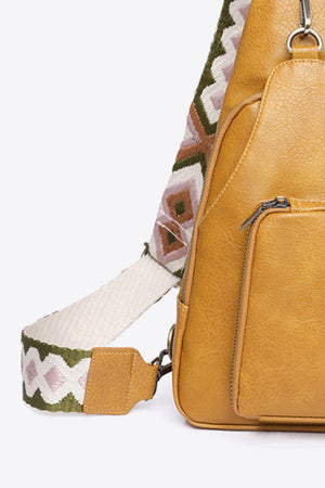 Adored Take A Trip PU Leather Sling Bag-Teresa's Fashionista LLC