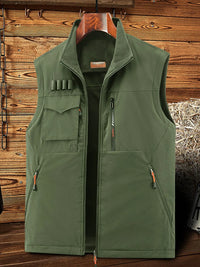 Men's Plus Size Zip Up Vest