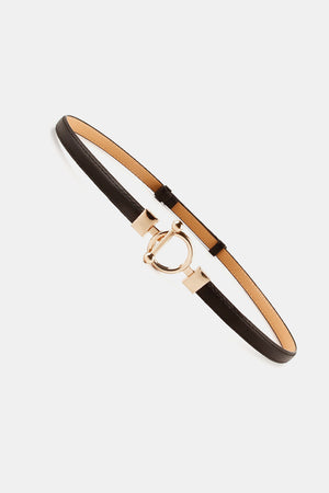 Toggle Buckle Skinny PU Belt-Teresa's Fashionista LLC