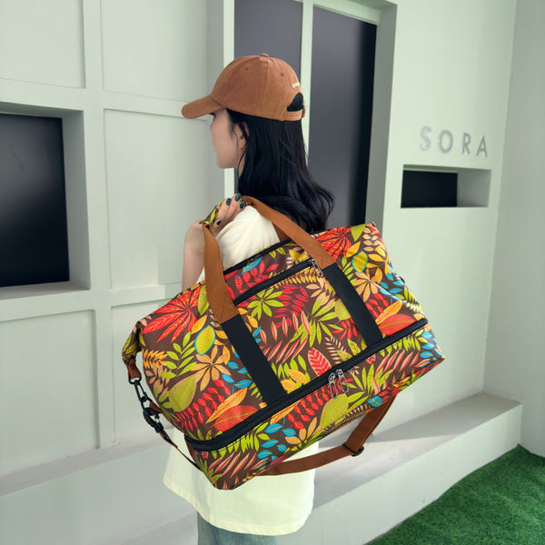 Canvas Printed Travel Bag-Teresa's Fashionista LLC