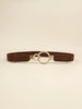 Double Ring Buckle Elastic PU Belt-Teresa's Fashionista LLC
