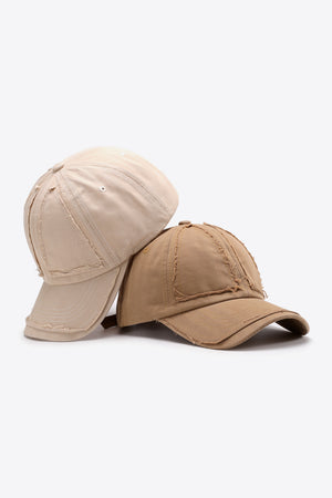 Distressed Adjustable Baseball Cap-Teresa's Fashionista LLC