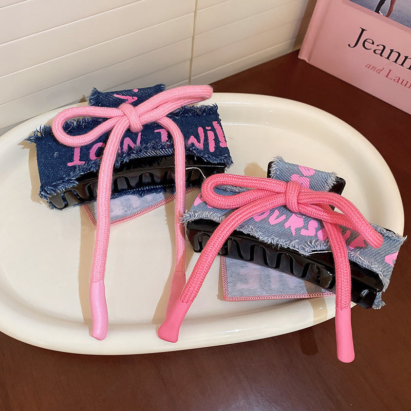 Acrylic Braided Rope Hair Claw Clip - Teresa's Fashionista LLC