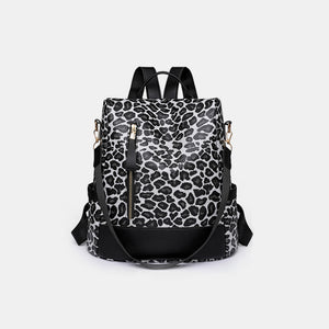 Leopard PU Leather Backpack Bag-Teresa's Fashionista LLC