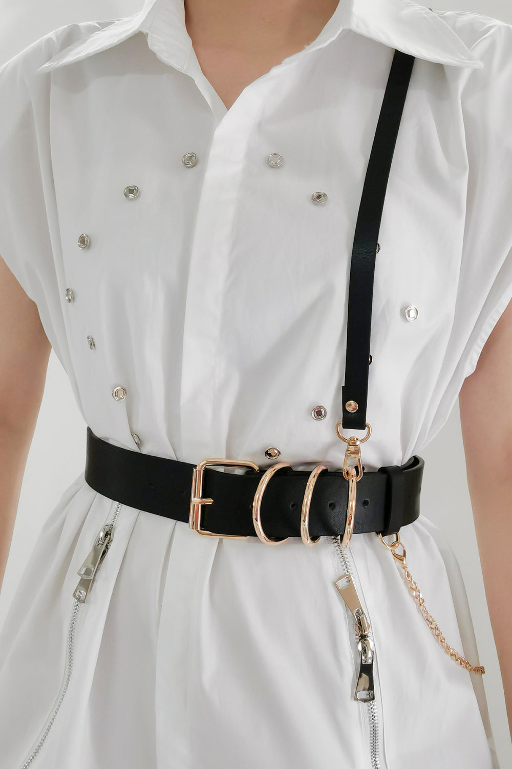 Punk PU Belt-Teresa's Fashionista LLC