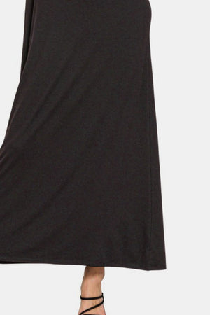 Zenana Scoop Neck Wide Strap Tank Dress - Teresa's Fashionista LLC