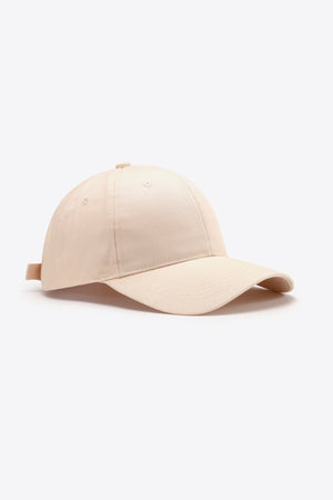 Plain Adjustable Cotton Baseball Cap-Teresa's Fashionista LLC