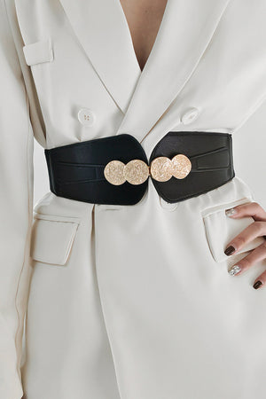 Alloy Buckle Elastic Belt-Teresa's Fashionista LLC