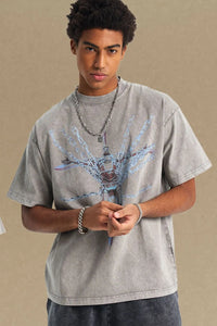 Men's Round Neck Graphic T-Shirt