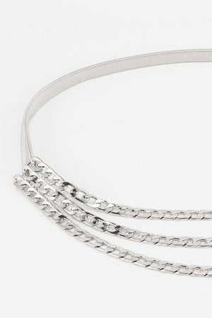 Metal Triple-Layered Chain Belt-Teresa's Fashionista LLC