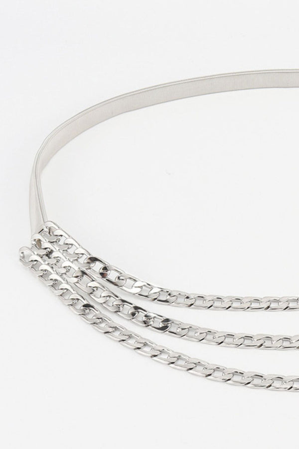 Metal Triple-Layered Chain Belt-Teresa's Fashionista LLC