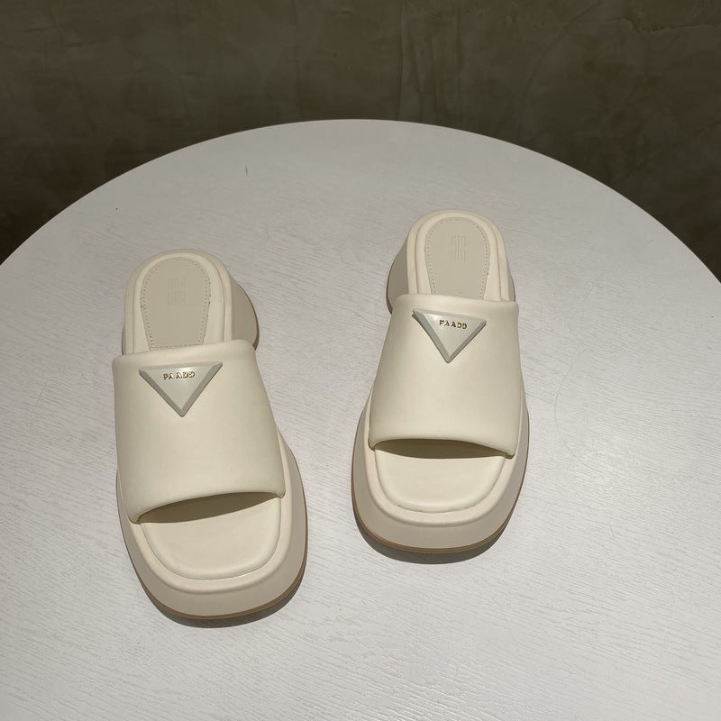 PU Leather Platform Sandals-Teresa's Fashionista LLC