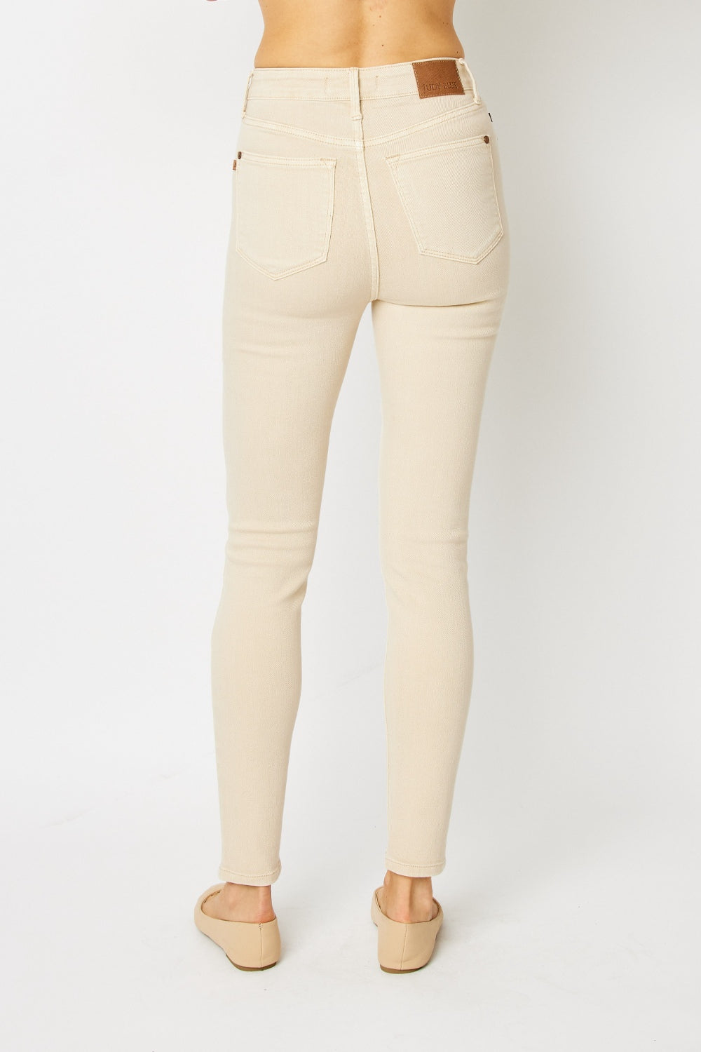 Judy Blue Full Size Garment Dyed Tummy Control Skinny Jeans-Teresa's Fashionista LLC
