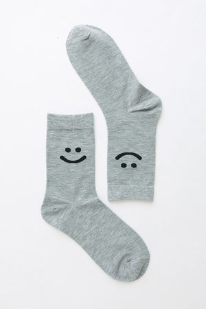 Smiley Face Crew Socks-Teresa's Fashionista LLC