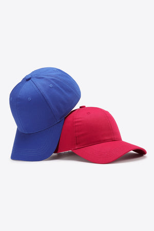 Plain Adjustable Cotton Baseball Cap-Teresa's Fashionista LLC