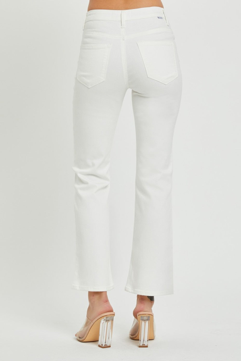 RISEN Full Size Mid Rise Bootcut Jeans with Pockets - Teresa's Fashionista LLC