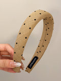 Polka Dot Polyester Wide Headband - Teresa's Fashionista LLC
