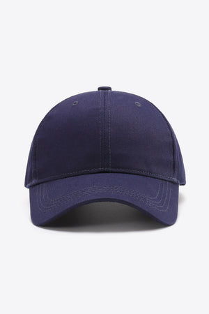 Plain Adjustable Cotton Baseball Cap-Teresa's Fashionista LLC