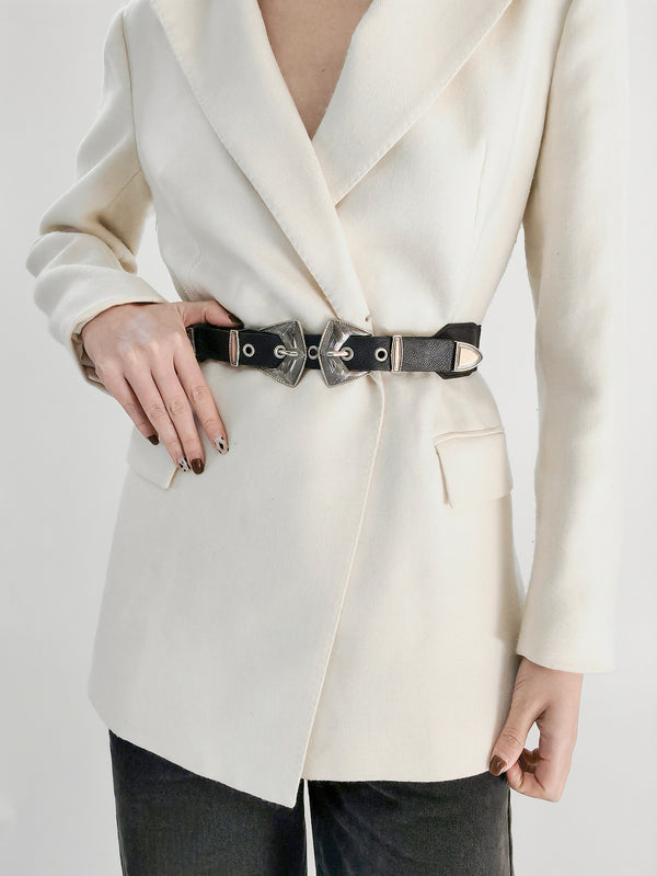 Double Buckle PU Leather Belt-Teresa's Fashionista LLC