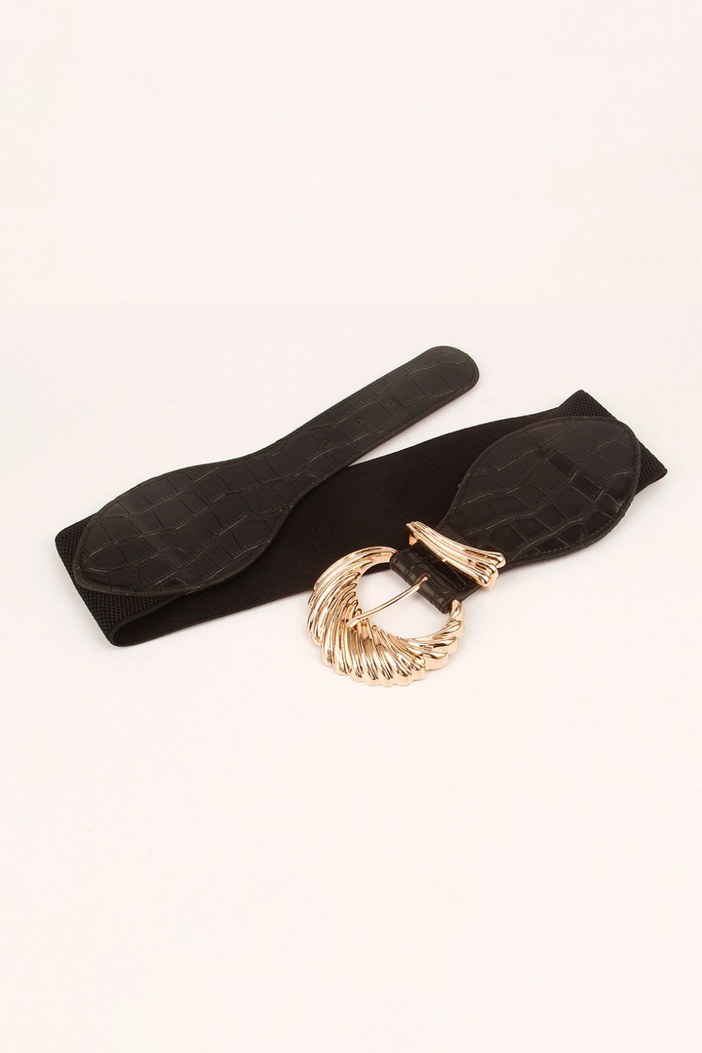 Shell Alloy Buckle Elastic Belt-Teresa&#39;s Fashionista LLC