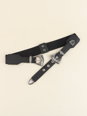Double Buckle PU Leather Belt-Teresa's Fashionista LLC