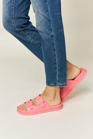 Legend Double Buckle Open Toe Sandals-Teresa's Fashionista LLC